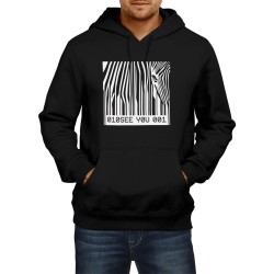 Barcode Zebra hoodie