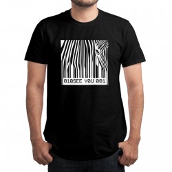 Barcode Zebra T-Shirt, Unisex